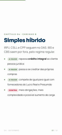 Página do guia: Simples híbrido